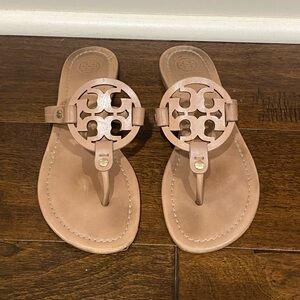 Tory Burch Miller sandals. Size 6 in “Light Make Up”